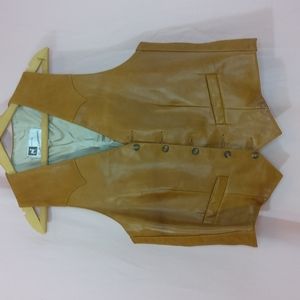 Scully Leatherware Brown Vest